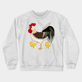 Minhwa: Chicken Family B Type Crewneck Sweatshirt